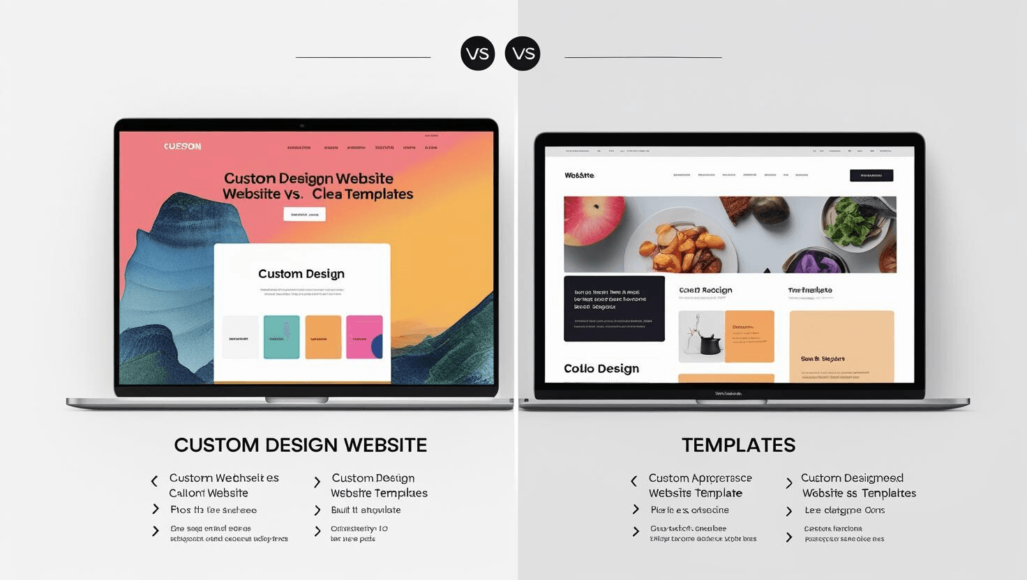 Custom Design vs Template Design