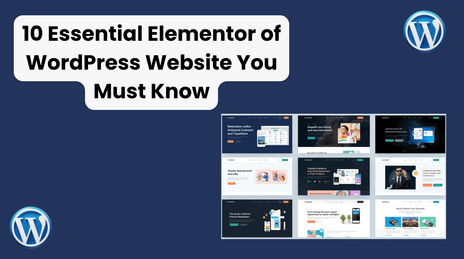 10 essential elements of wordpress website you must know
