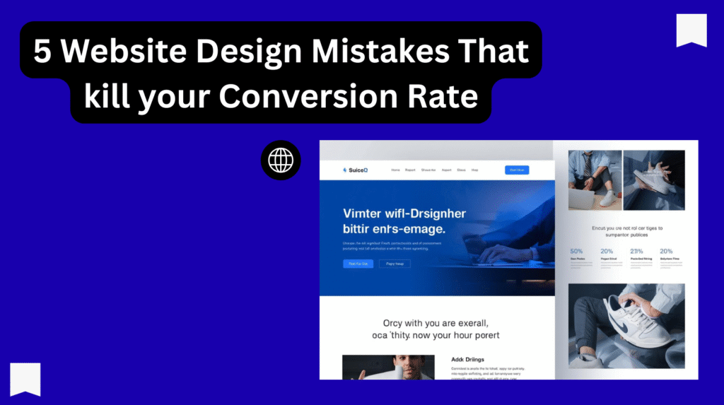 5 website design mistakes that kill your conversion rate